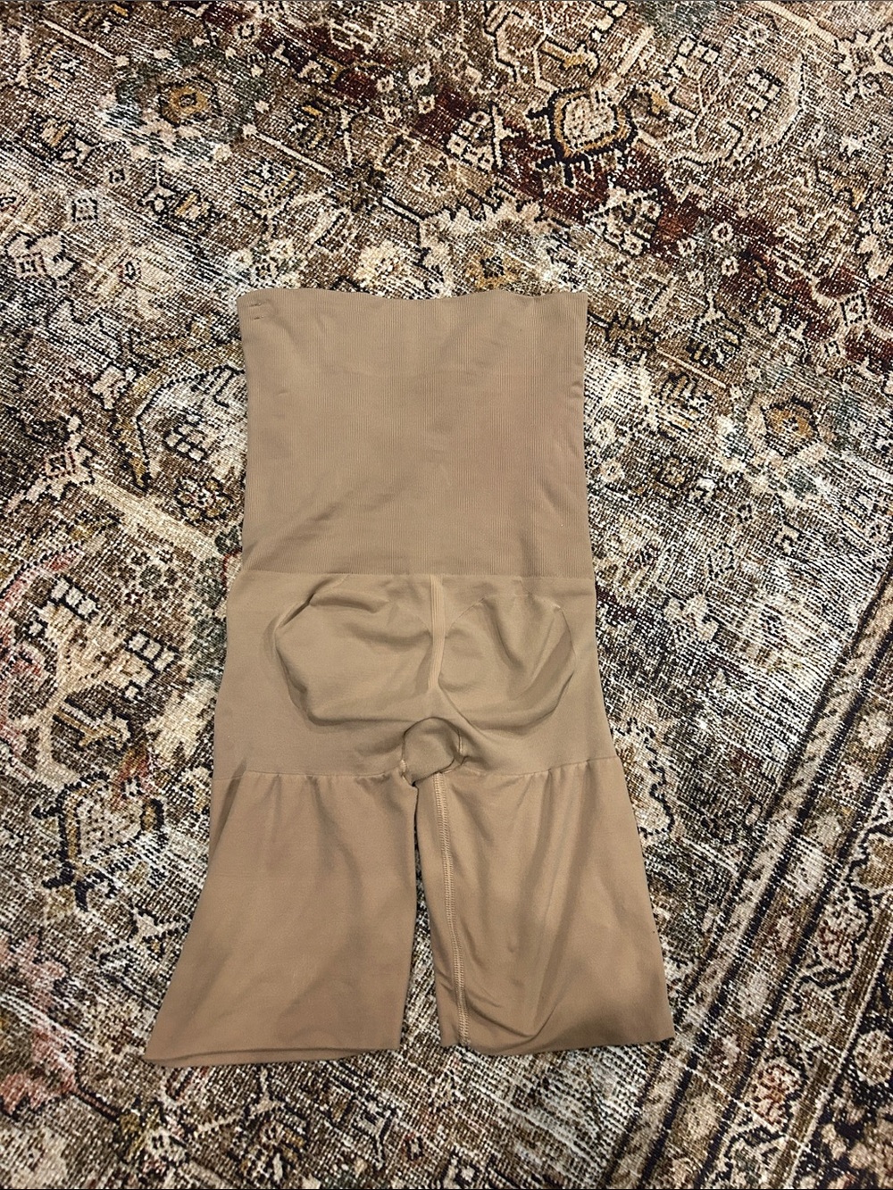 High-Waist Sculpting Shaper Shorts - Tan - Picture 3 of 7